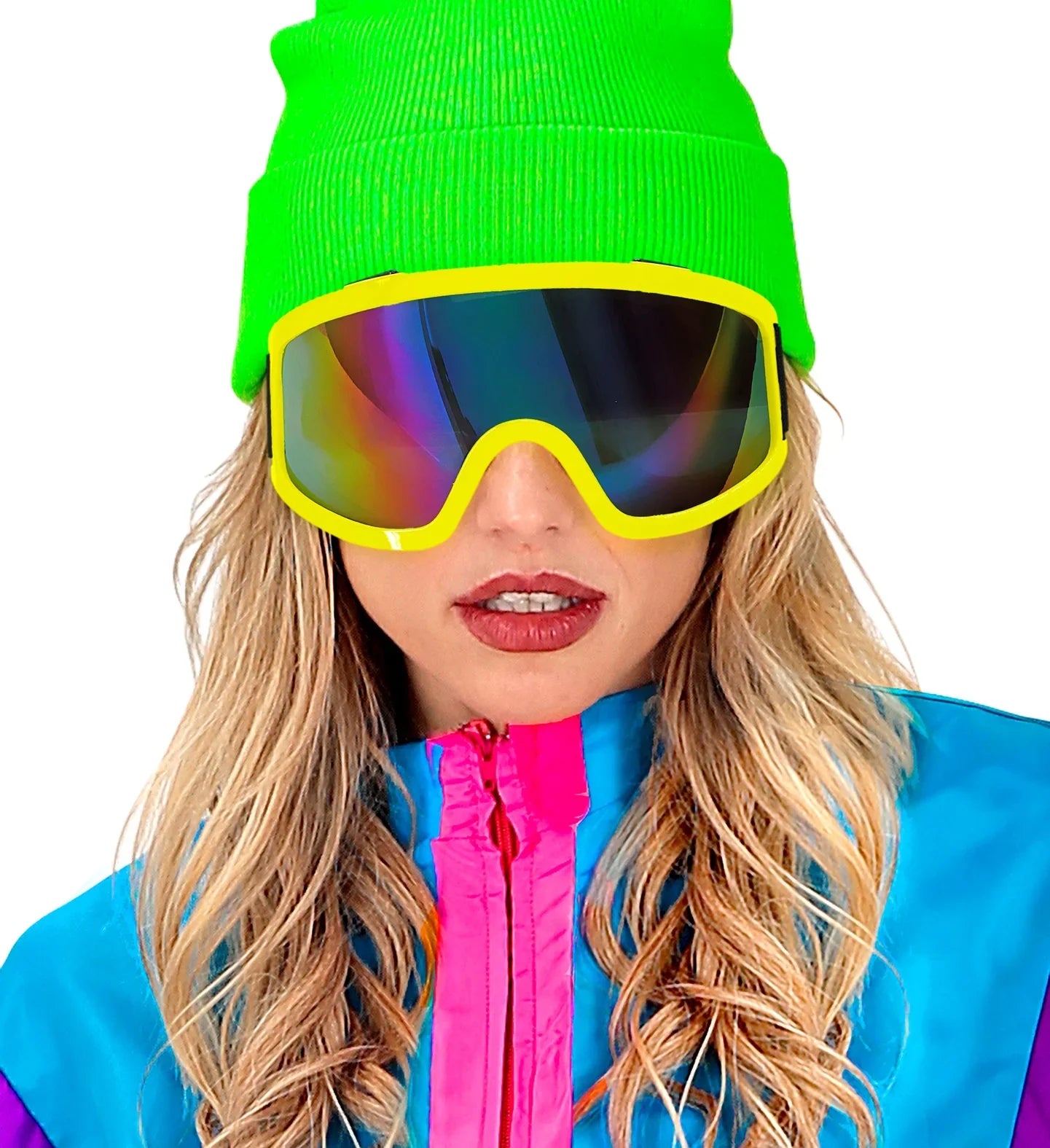 Gafas de Esquí o Snowboard Años 80 Amarillo Neón Gafas Widmann