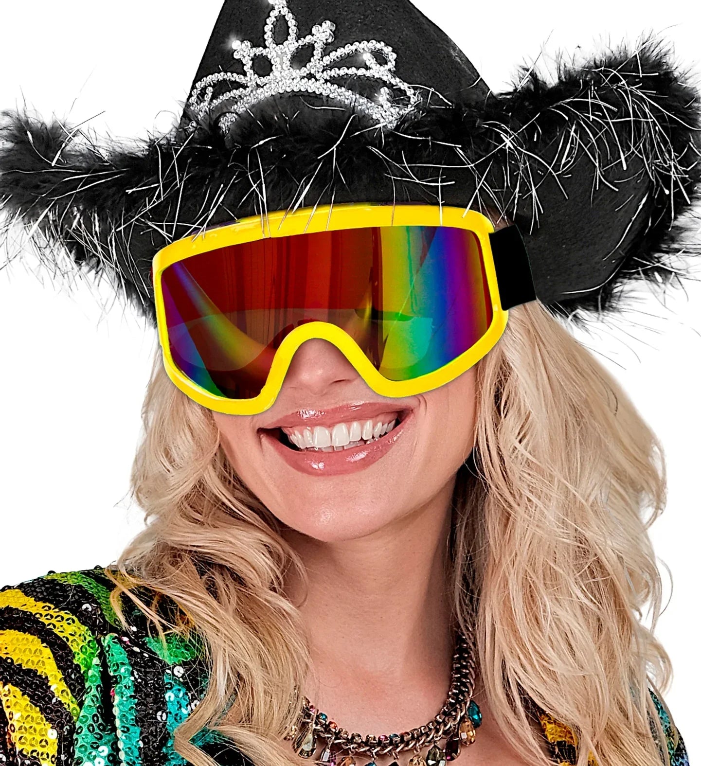 Gafas de Esquí o Snowboard Años 80 Amarillo Neón Gafas Widmann