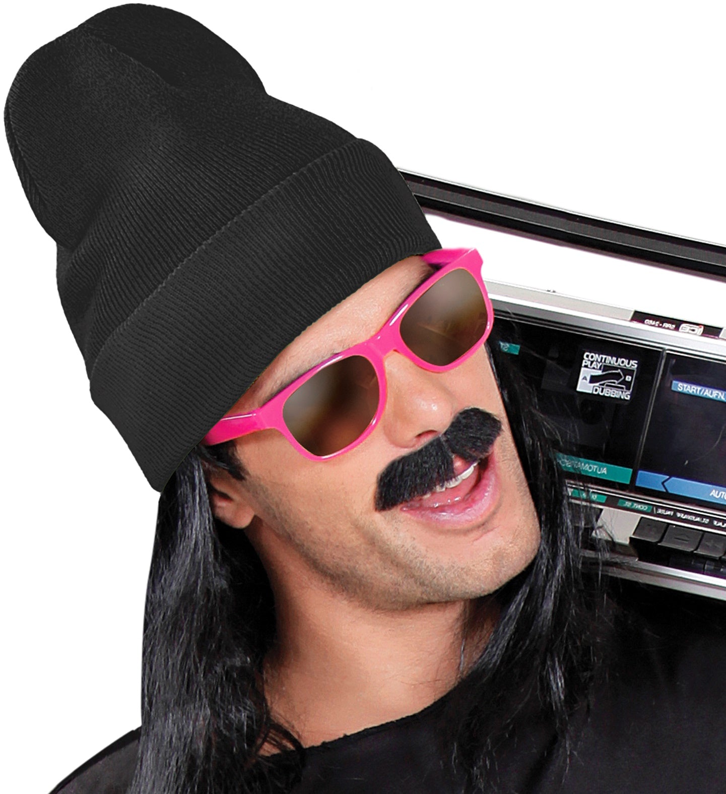 Schwarze Wollmütze