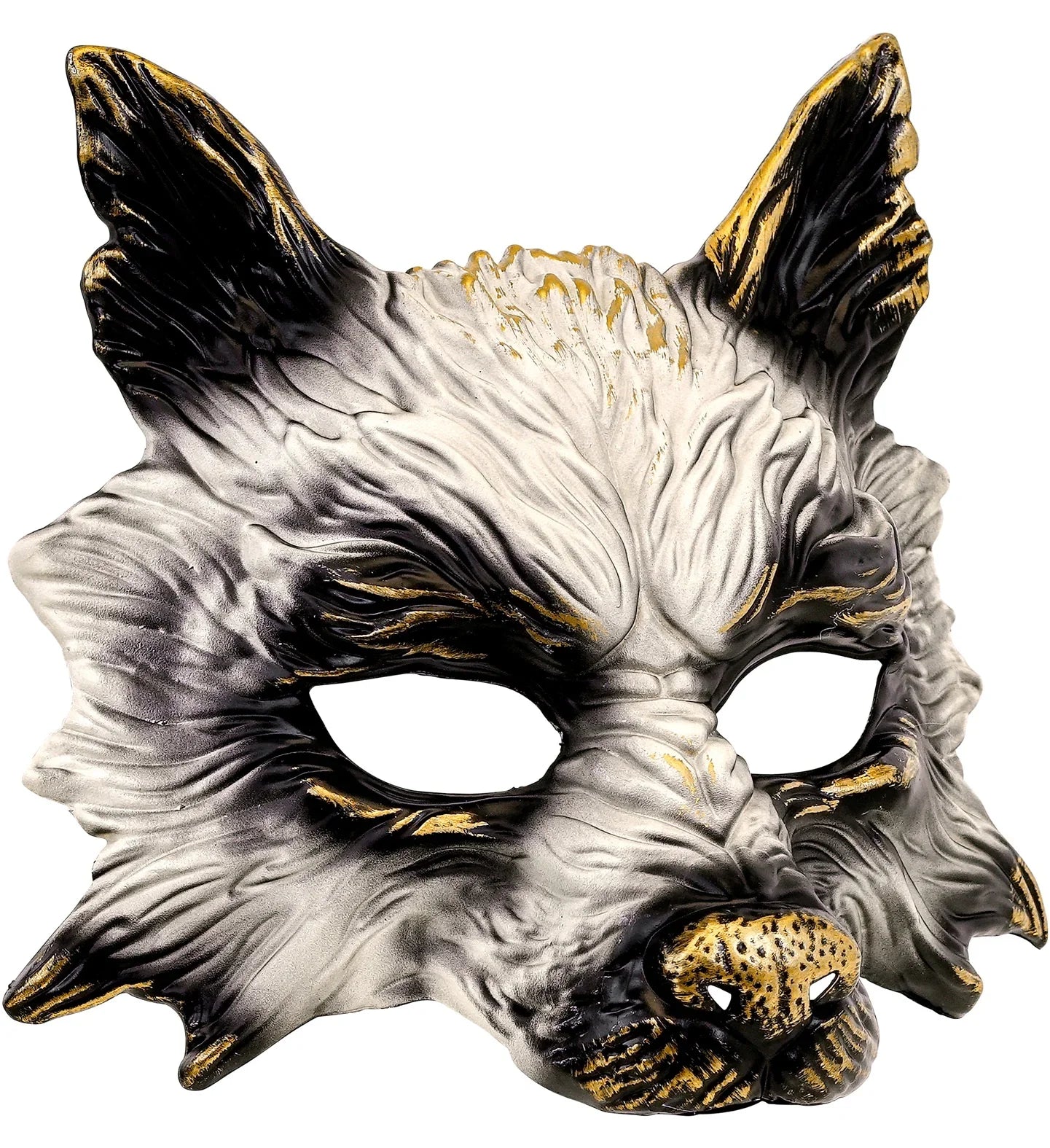 Máscara de Lobo Blanca y Negra Máscaras de Lobo Widmann