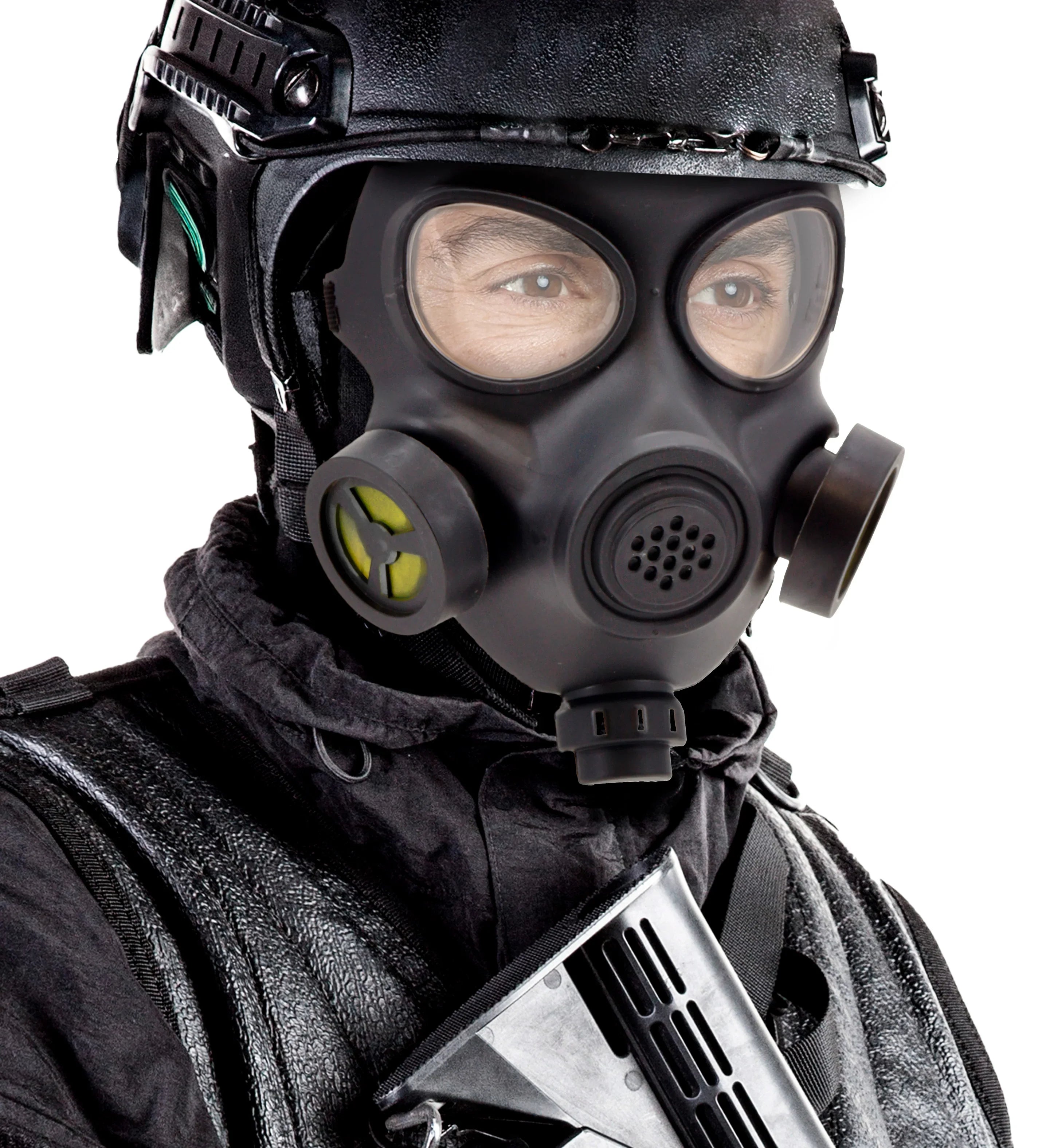 Máscara de Gas Militar o Policial Rígida Máscaras y Caretas Widmann