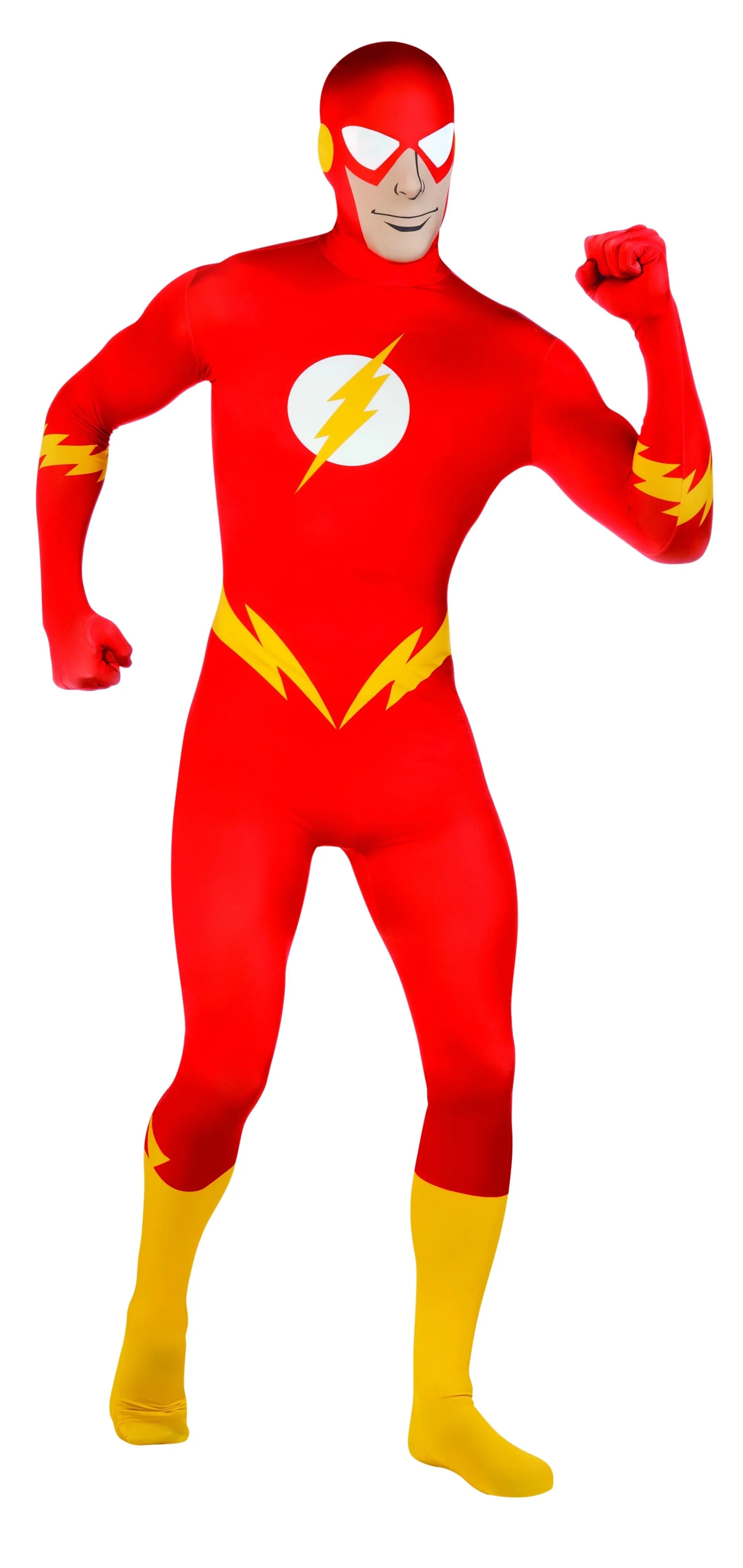 Disfraz de Flash Cómic Segunda Piel para Adulto Superhéroes Rubies