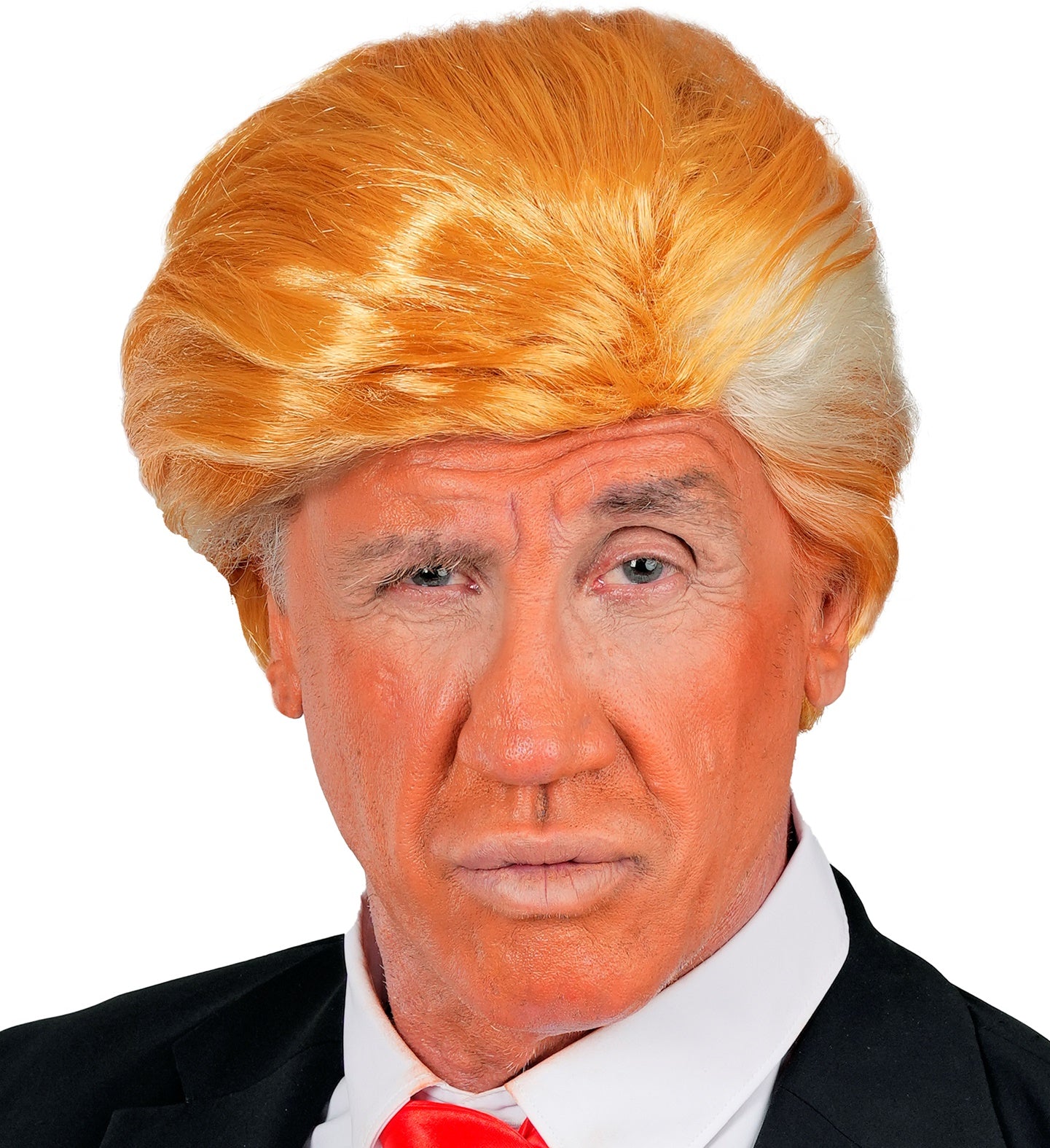 Blonde Perücke des Präsidenten Donald Trump