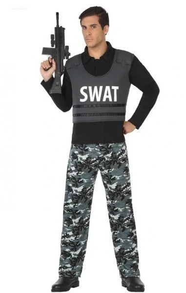 Disfraz de SWAT para Hombre Polis y presos Atosa