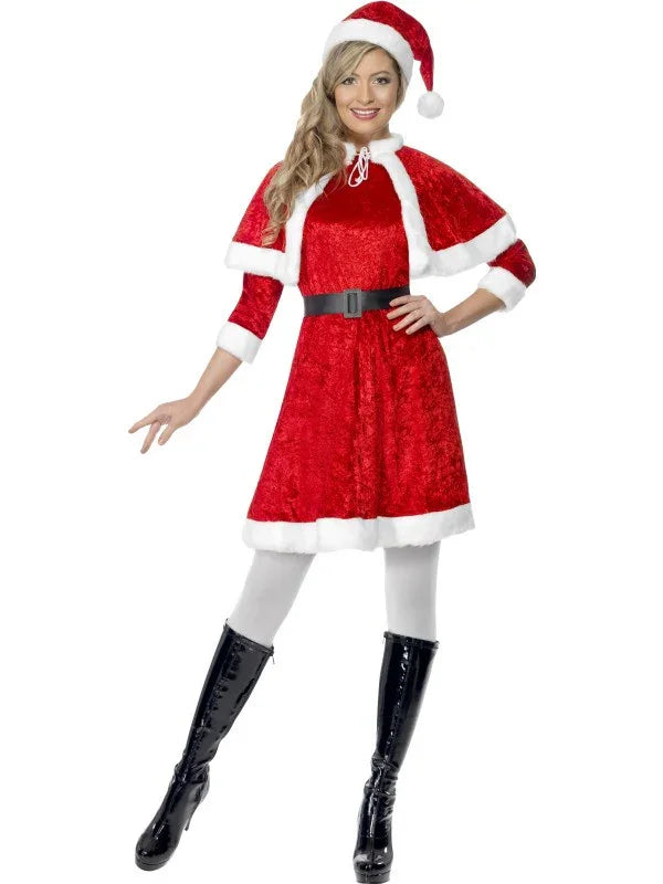 Disfraz de Mamá Noel con Capa para Mujer Navidad Smiffys