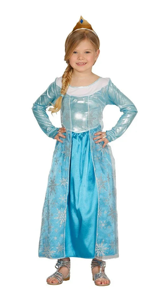 Disfraz de Princesa de Hielo para Niña Princesas y Príncipes Infantiles Guirca