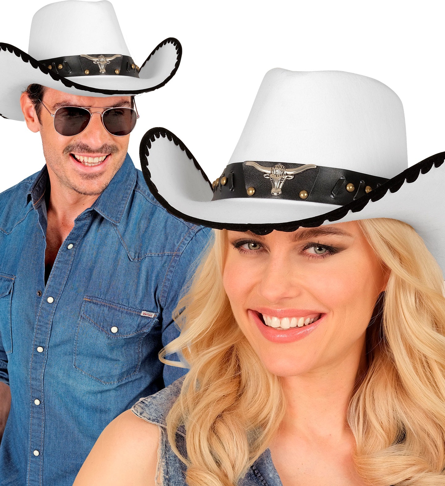 Sombrero de Vaquero Tejano Blanco Sombreros de Vaquero Widmann