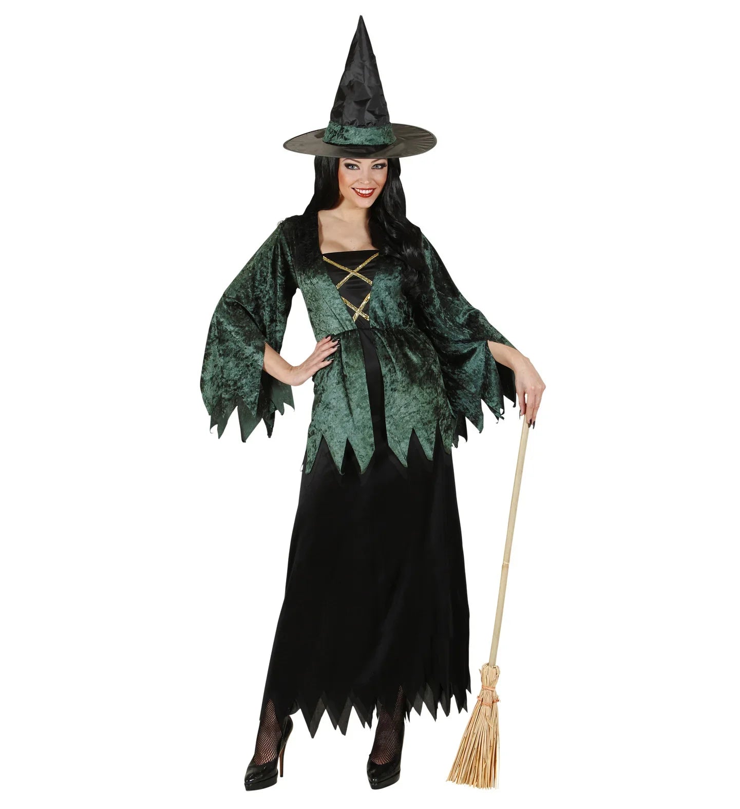 Escoba de Bruja de 107 cm COMPLEMENTOS Widmann