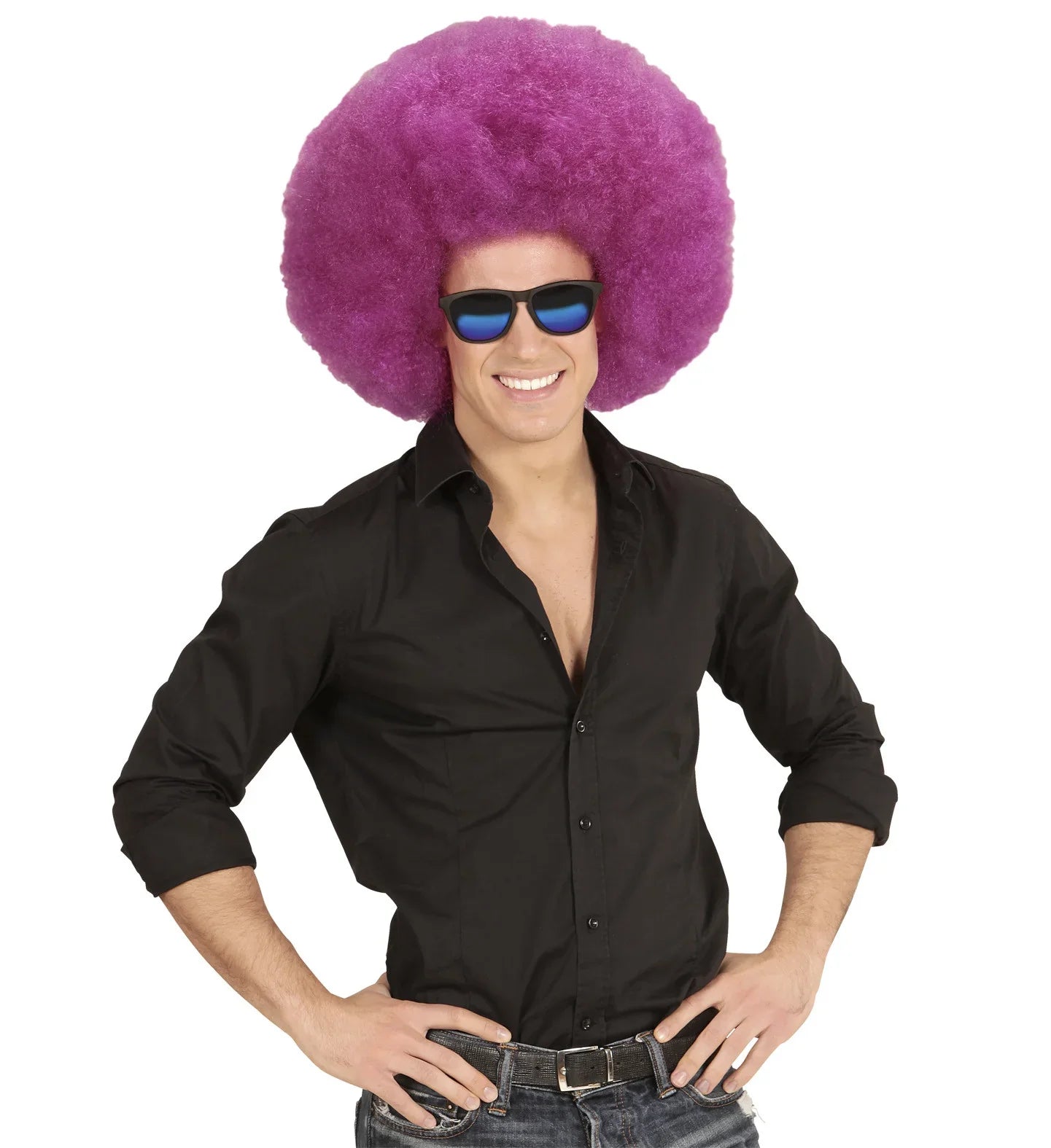 Peluca Super Afro Morada Pelucas Widmann