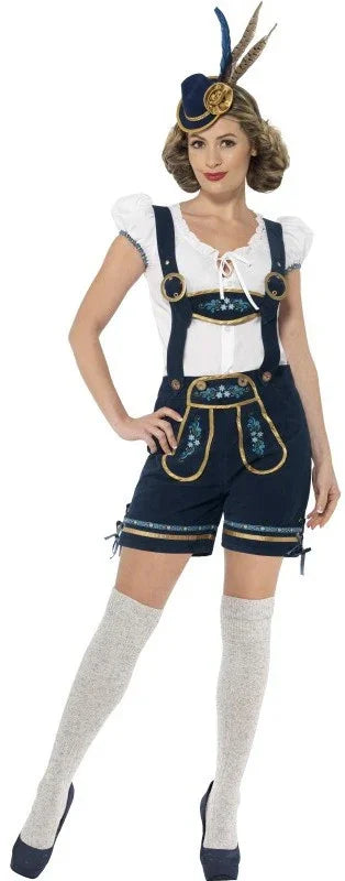Disfraz de Bávara con Pantalón Premium para Mujer Tiroleses Oktoberfest Smiffys