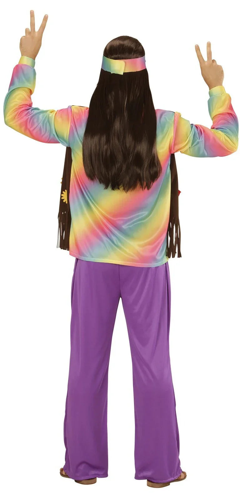 Disfraz de Hippie Multicolor para Hombre Hippies Widmann