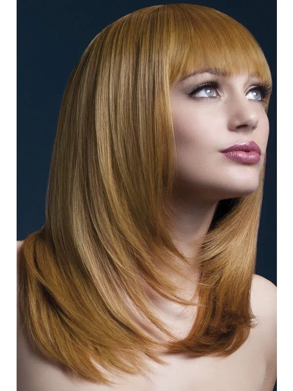 Peluca Pelirroja de Pelo Largo Premium Pelucas Smiffys