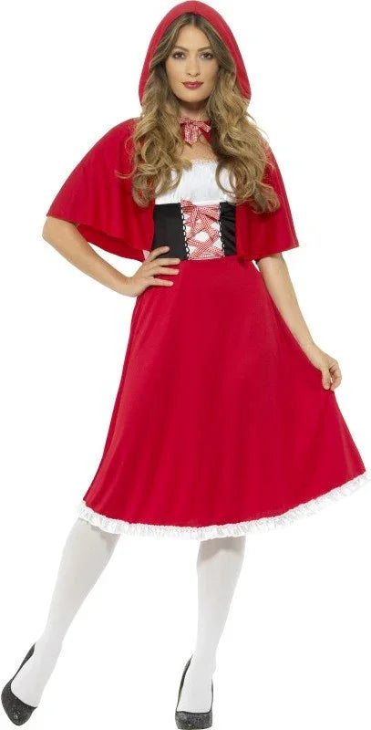 Disfraz de Caperucita Roja Largo para Mujer Dibujos Animados y Cuentos Smiffys