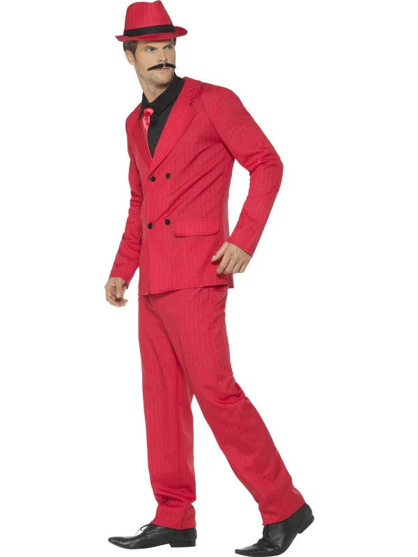 Disfraz de Gangster Rojo para Hombre Años 20 Charleston y Gangster Smiffys