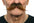 Bigote Grande de Puntas Largas Barbas y Bigotes Viving Castaño