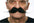 Bigote Grande de Puntas Largas Barbas y Bigotes Viving Negro