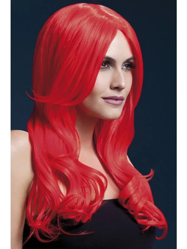 Peluca Roja Ondulada Premium Pelucas Smiffys