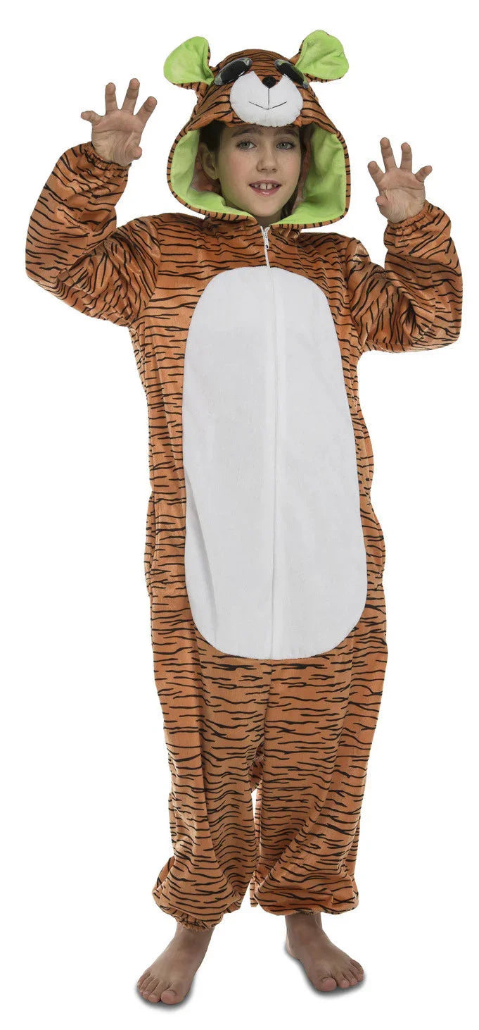 Disfraz de Tigre Ojazos Pijama para Niños Tigre Sustitución
