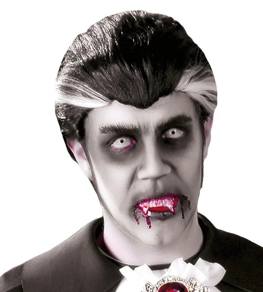 Peluca de Vampiro Blanca y Negra Vampiros y vampiresas Guirca
