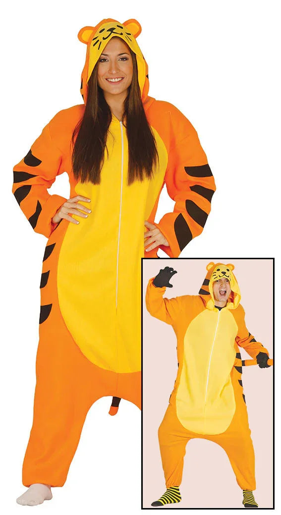 Disfraz de Tigre Pijama para Adulto Adultos Guirca