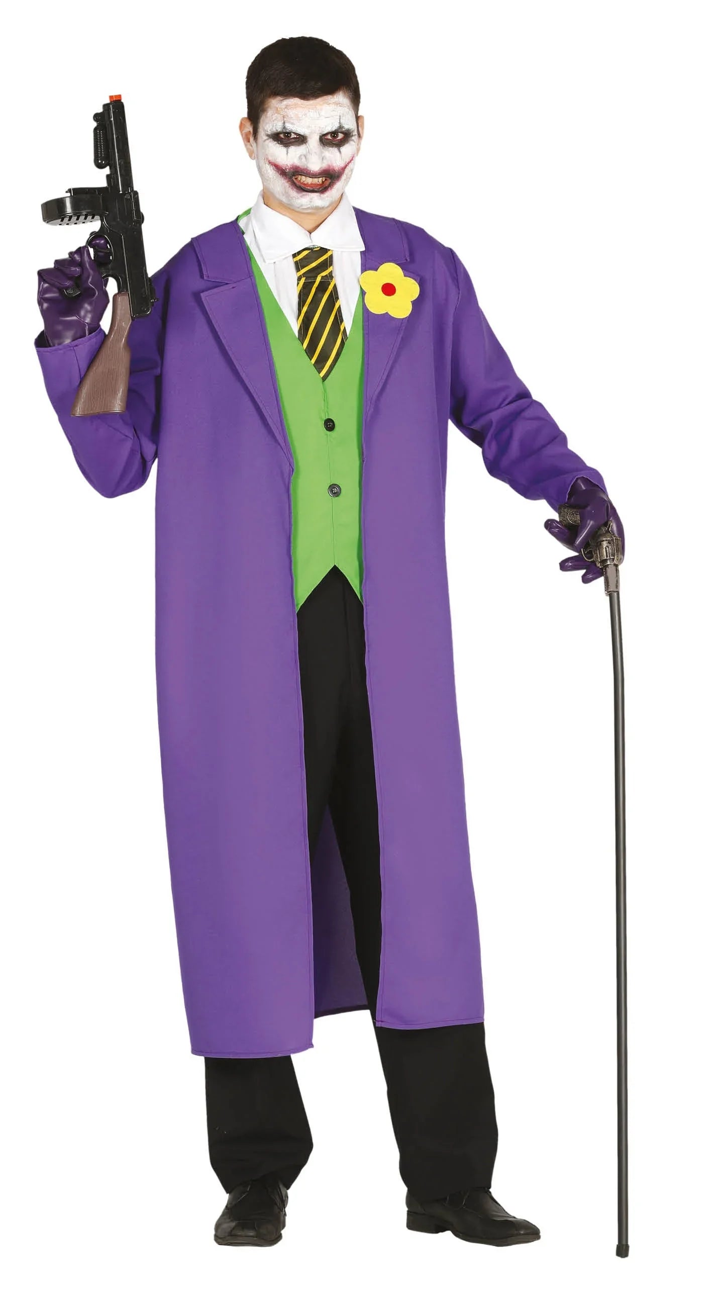 Disfraz de Joker Asesino con Gabardina para Hombre Joker Guirca
