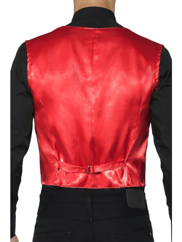 Chaleco Rojo de Lentejuelas para Hombre Chaquetas, Chalecos y Camisas Smiffys