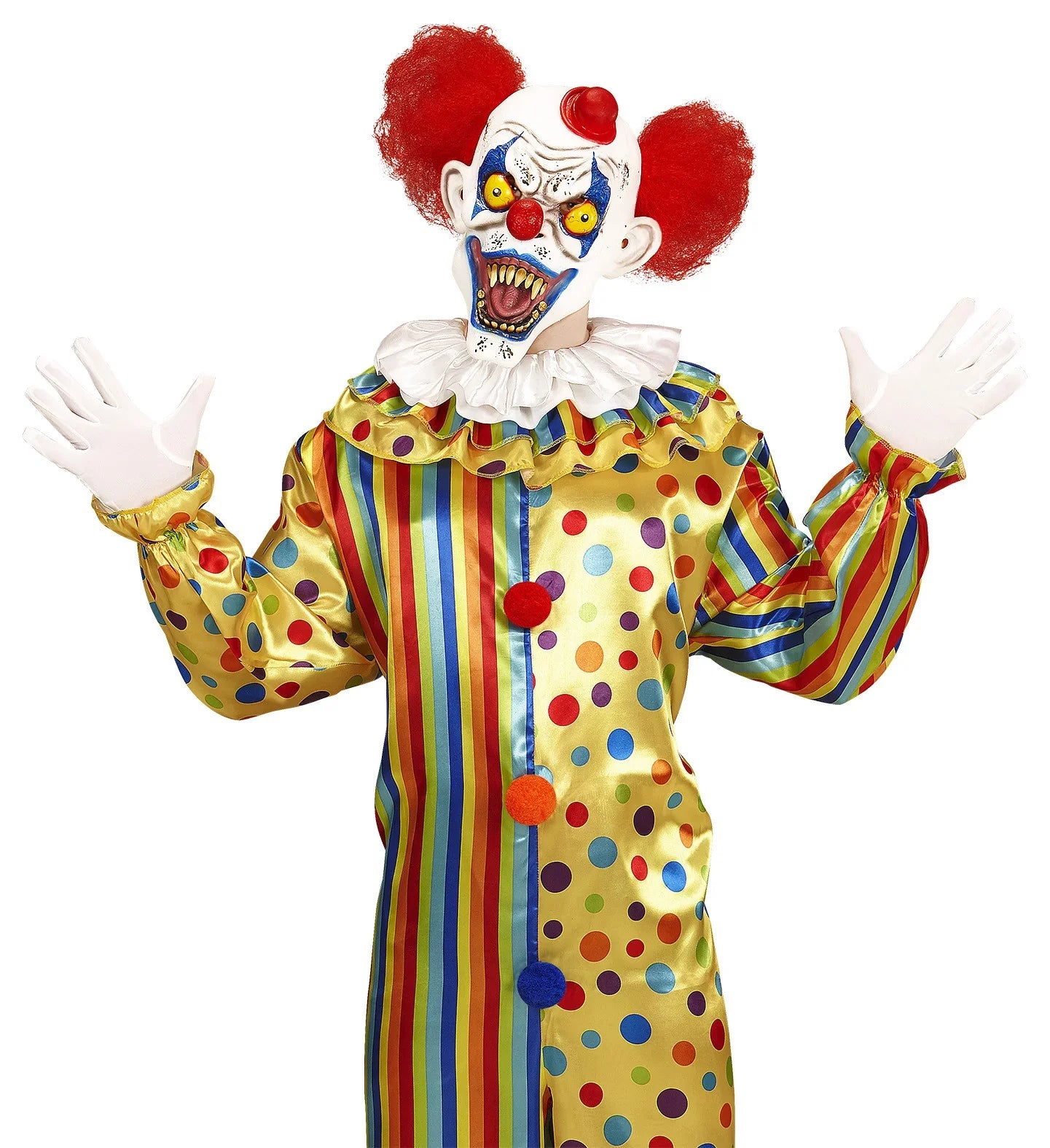 Máscara de Payaso Demoníaco con Pelo Payasos Asesinos Widmann