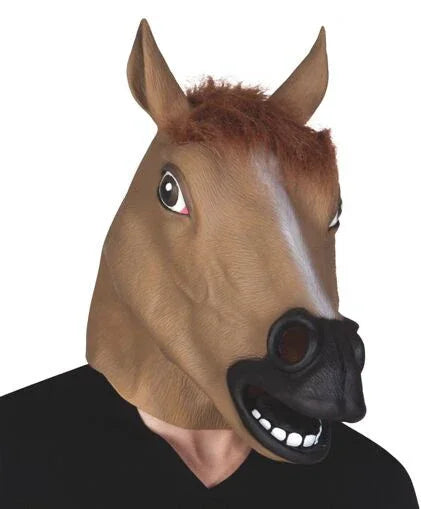 Máscara de Caballo de Látex Complementos de Animales El Rey del Carnaval