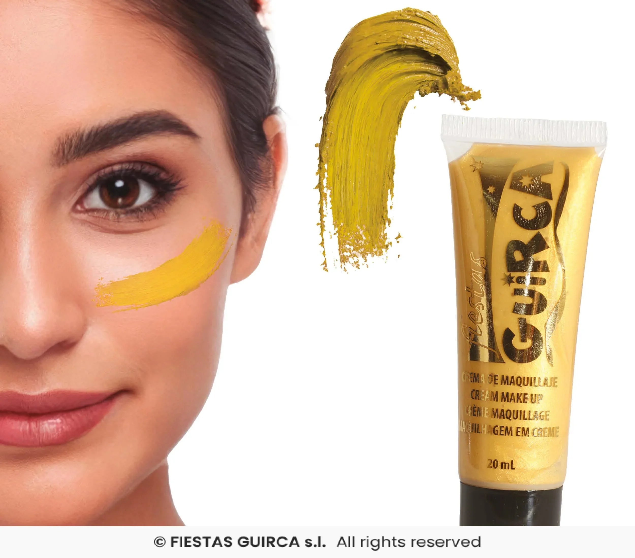 Tubo de Maquillaje en Crema en Colores Maquillaje en Crema Guirca Dorado