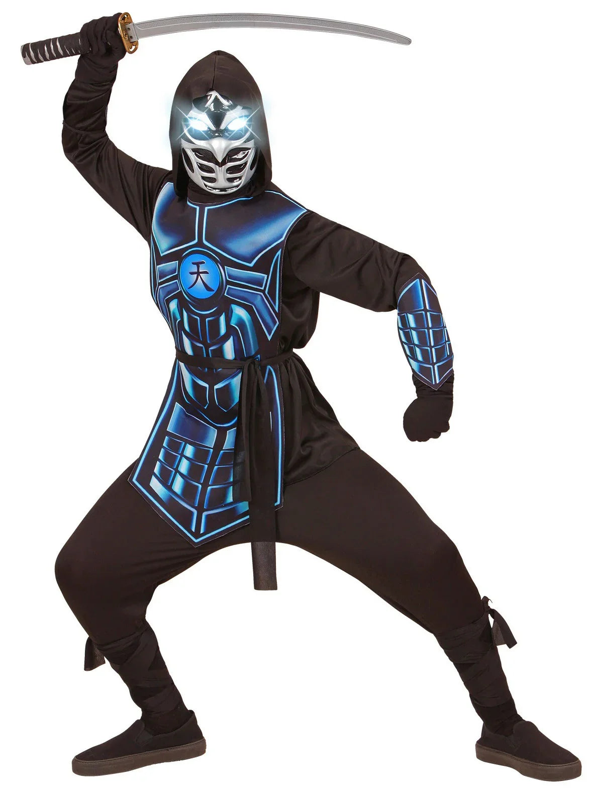 Disfraz de Ninja con Luces y Sonido para Niño Orientales Widmann
