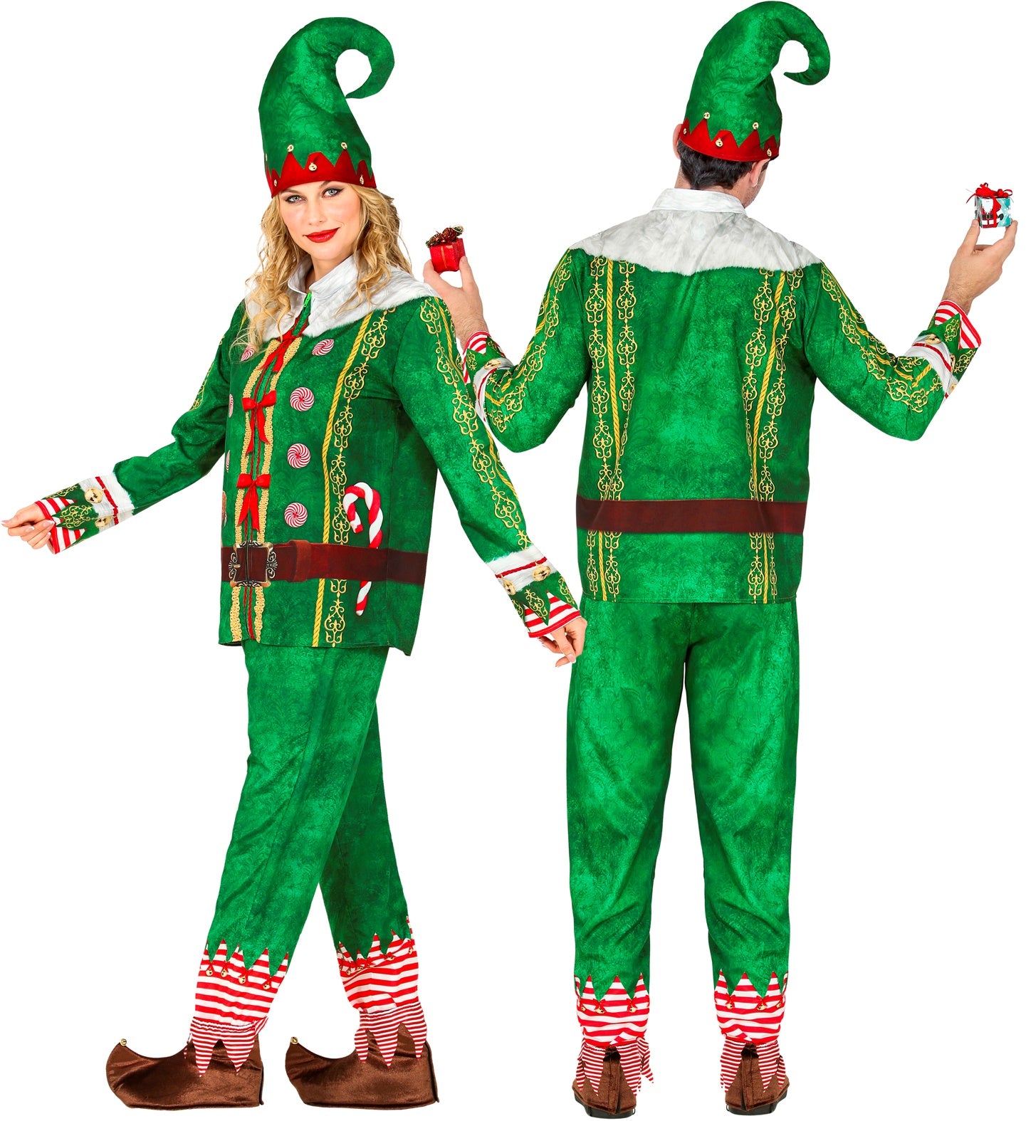 Disfraz de Elfo de Navidad para Adulto Elfos Navideños Widmann