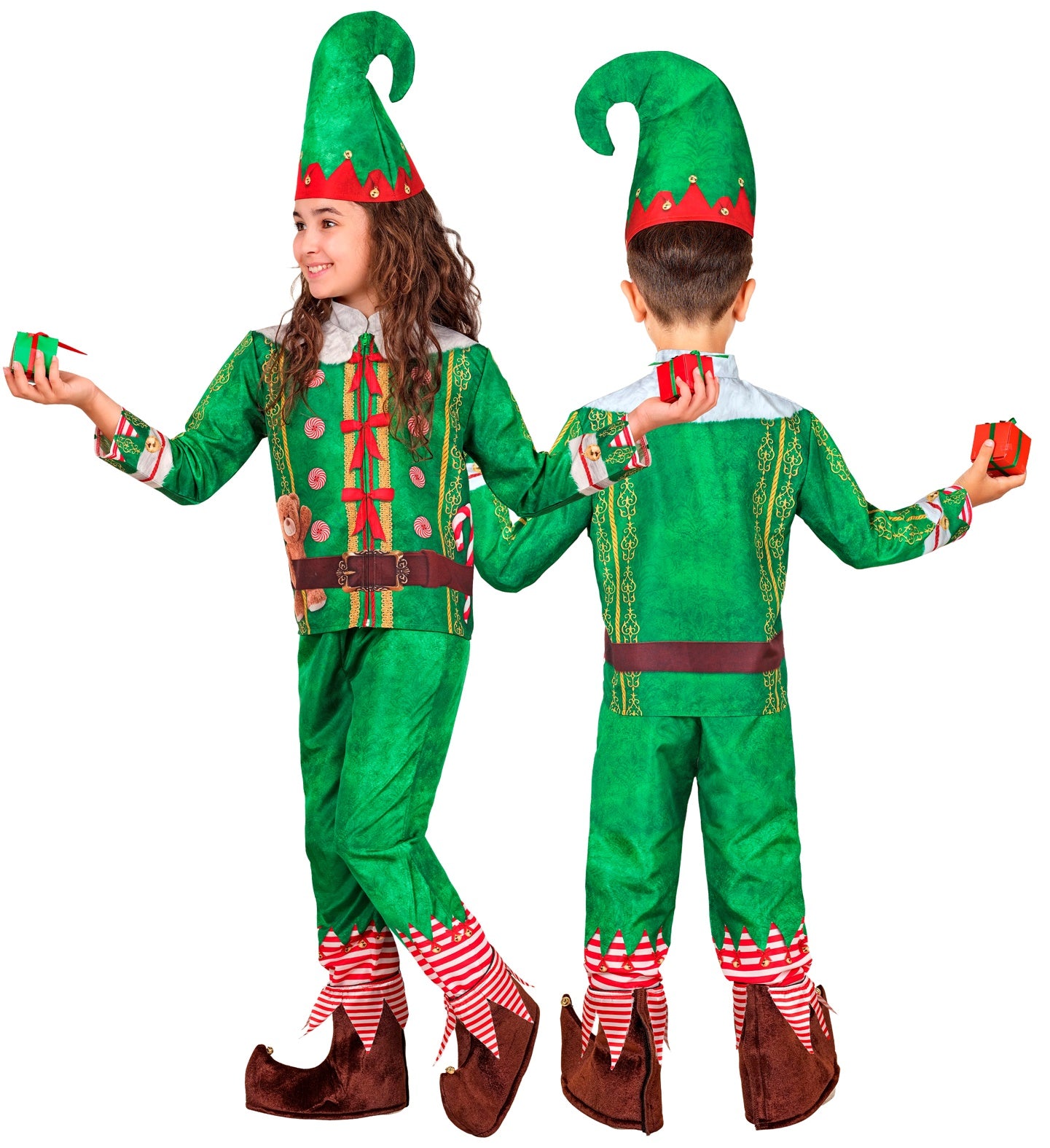 Disfraz de Elfo Ayudante de Papá Noel Infantil Elfos Navideños Widmann