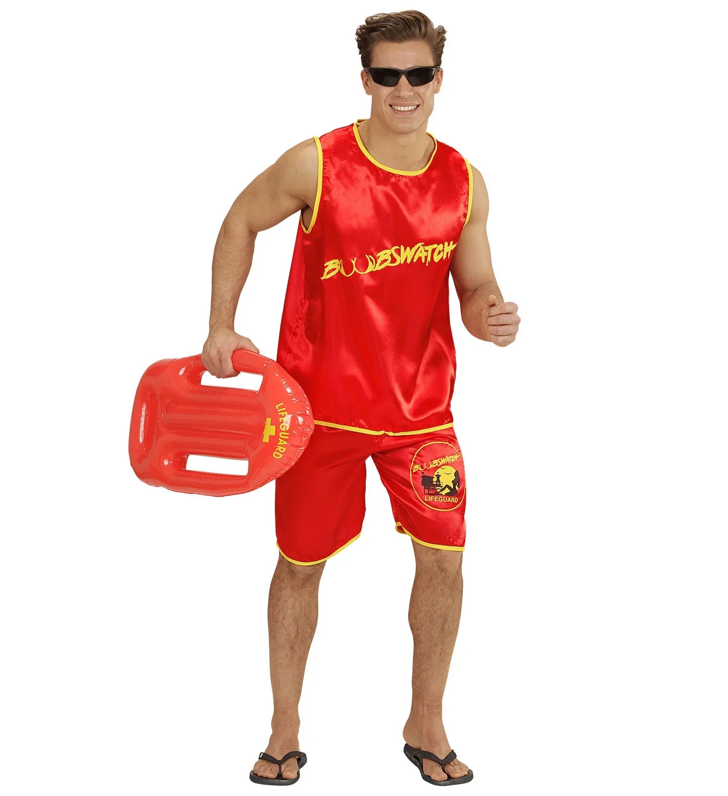 Disfraz de Vigilante de Pechotes para Hombre Vigilantes de la Playa Widmann