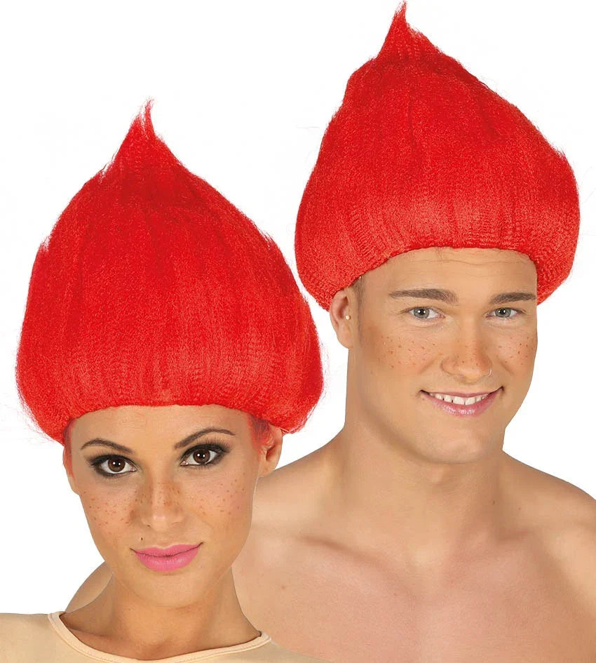 Peluca Roja de Troll Trolls La Película Guirca