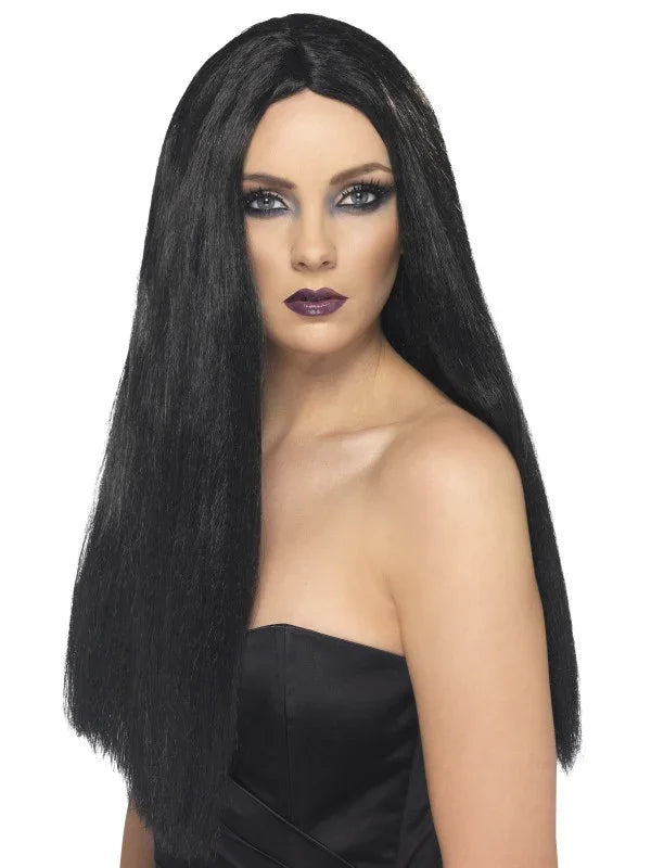 Peluca Morena de Melena Larga Lisa Pelucas Morenas Smiffys