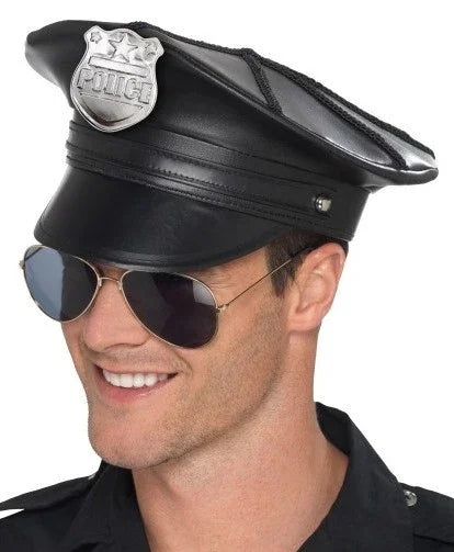 Gorra de Policía Premium Complementos Polis y Presos Smiffys