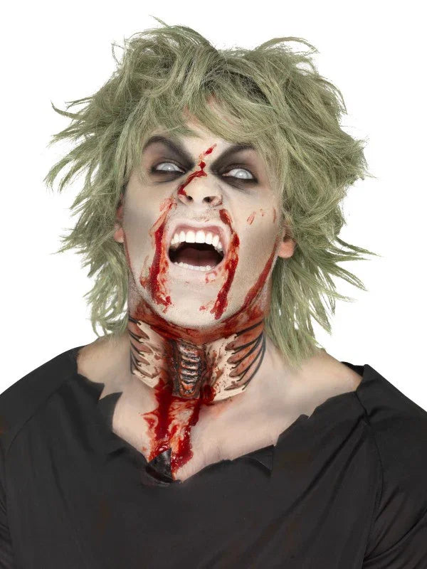 Collar con Garganta Asomando Estilo Choker Accesorios Halloween Smiffys