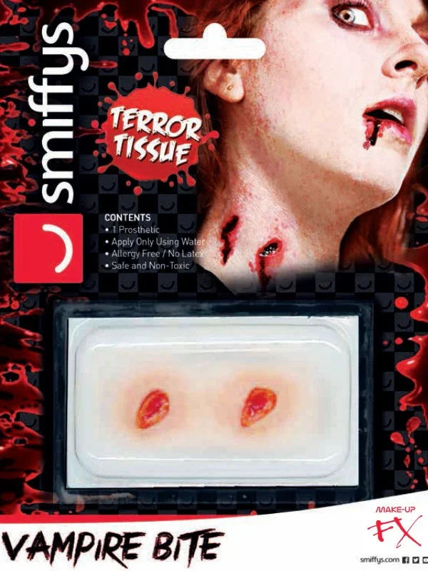 Prótesis de Herida de Mordisco de Vampiro Vampiros y vampiresas Smiffys