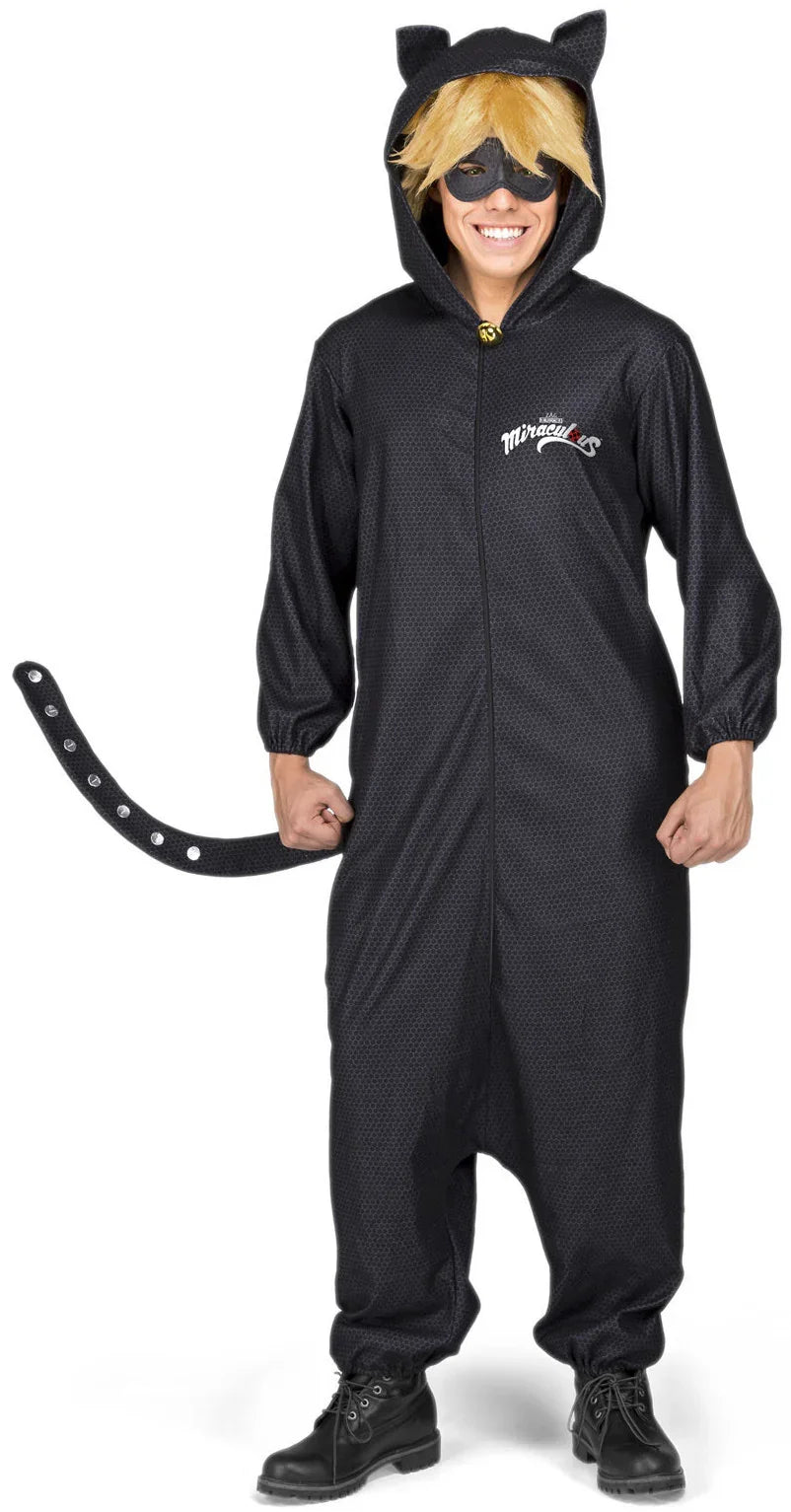 Disfraz de Cat Noir Pijama para Adulto LadyBug y CatNoir Viving