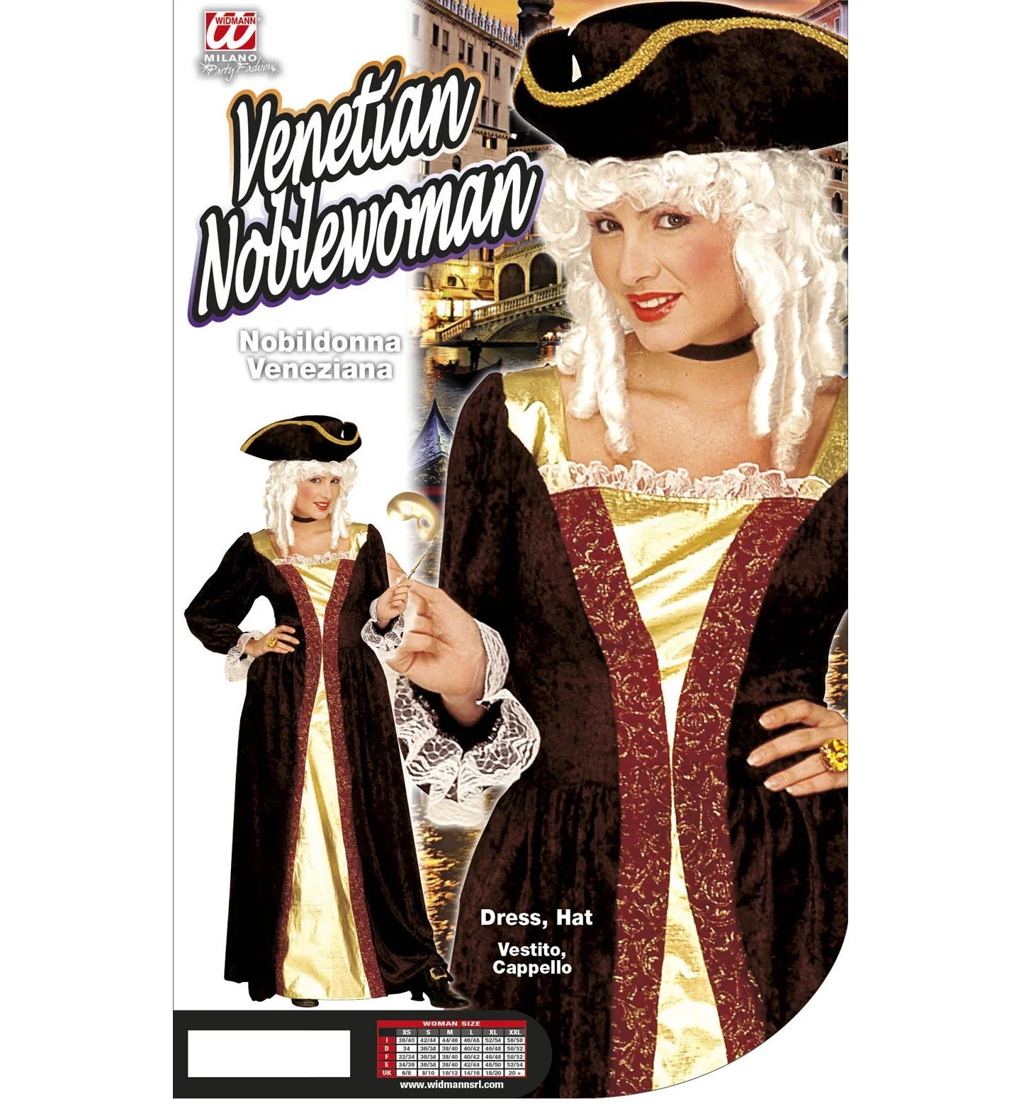 Disfraz de Mujer Noble Veneciana Adultos Widmann