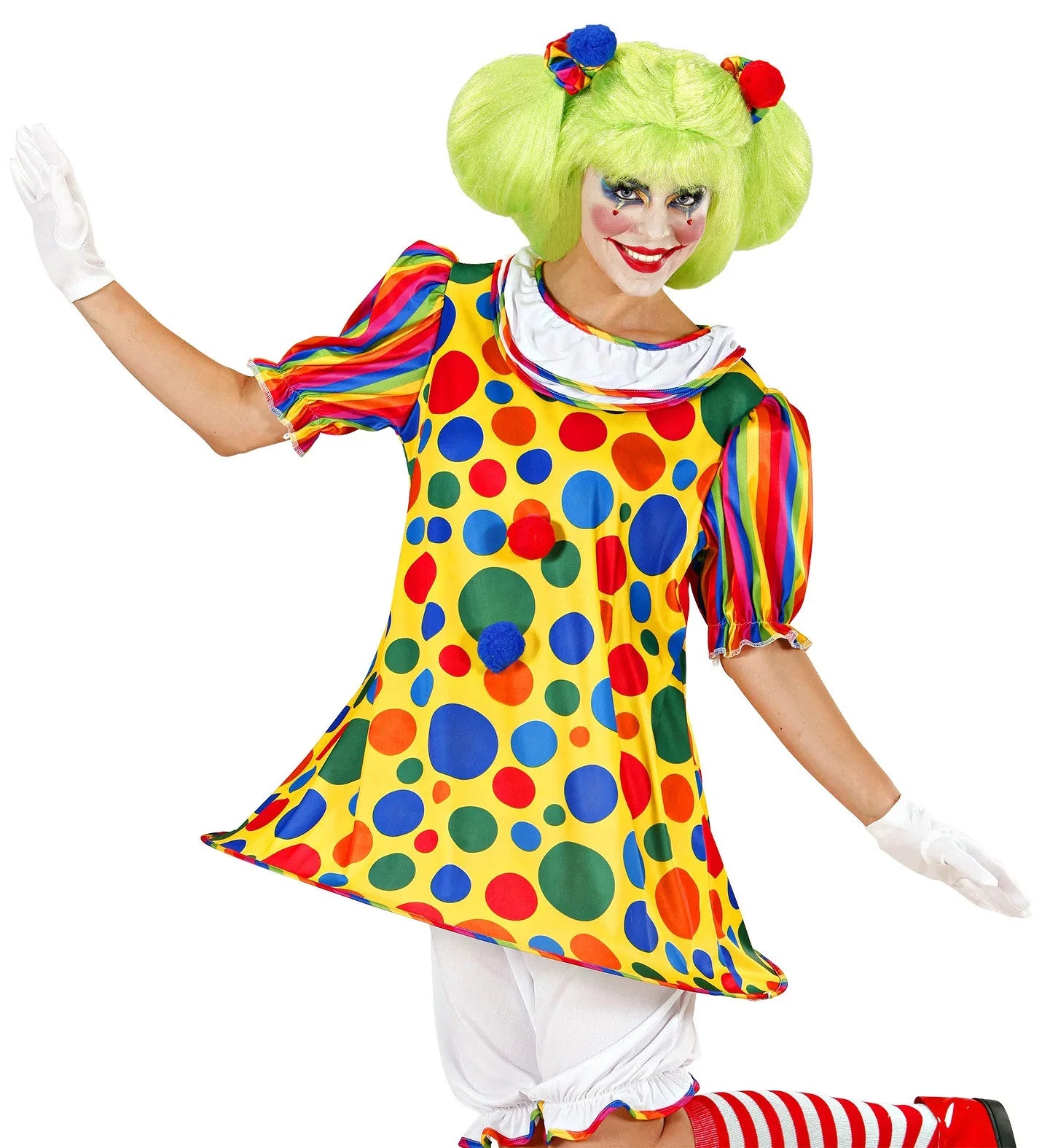 Disfraz de Clown con lunares Adultos Widmann