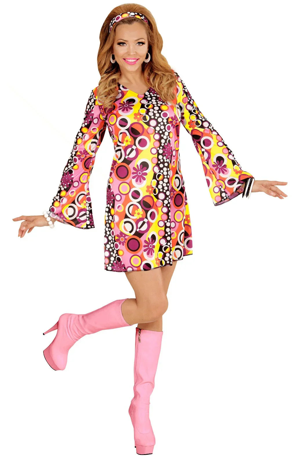 Disfraz Disco Setentero Multicolor para Mujer Disco Widmann