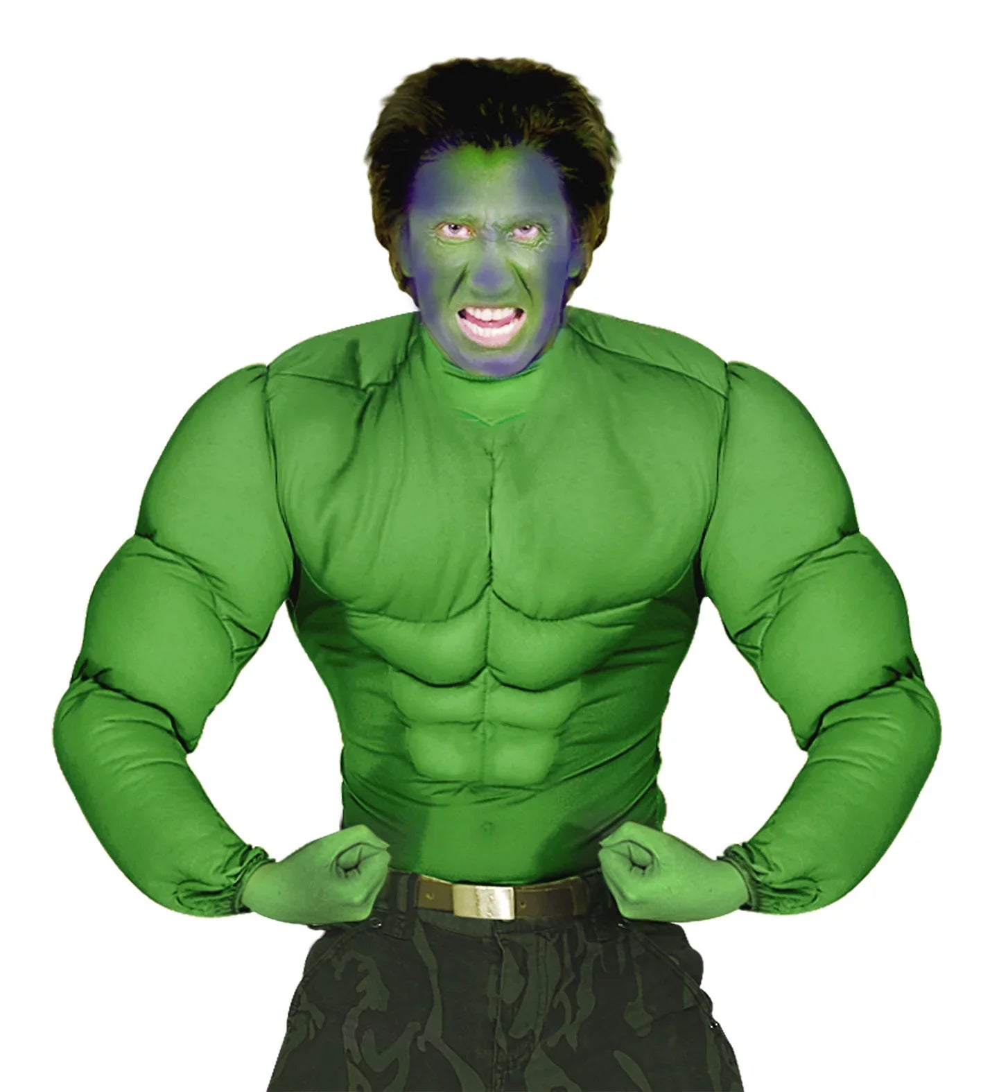 Cuerpo Musculoso Verde para Adulto COMPLEMENTOS Widmann