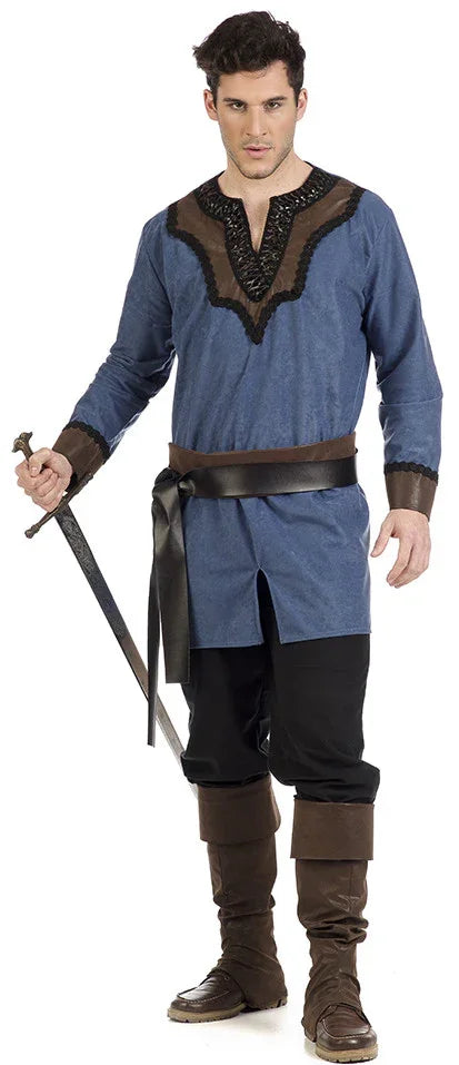 Disfraz de Conde Medieval Azul para Hombre Medieval Limit Sport