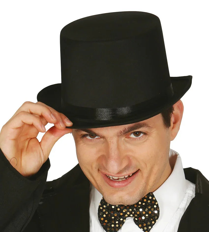 Sombrero de Copa Negro para Adulto Sombreros y Gorros Guirca