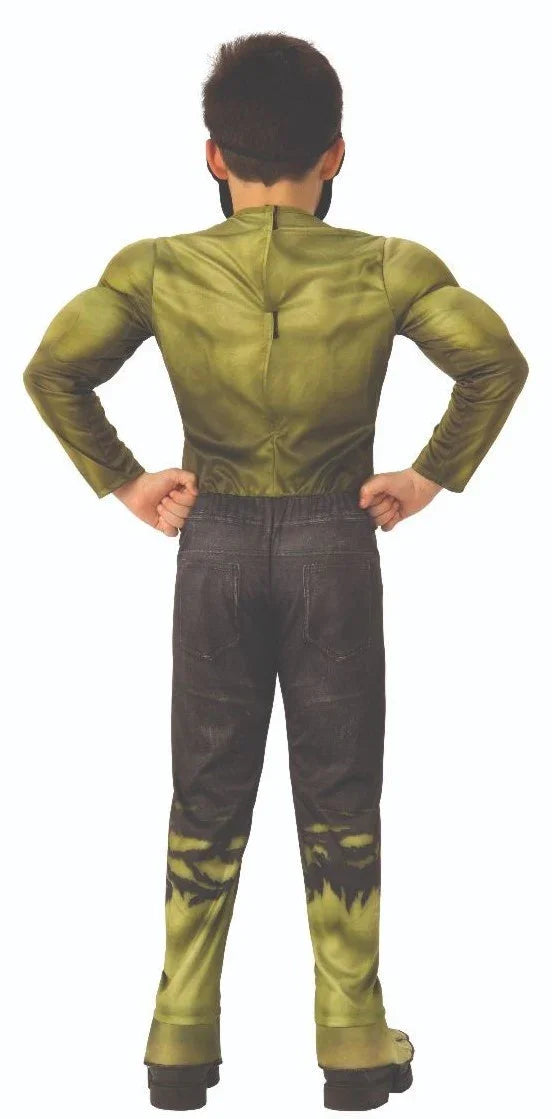 Disfraz de Hulk Musculoso Endgame para Niño Hulk Rubies