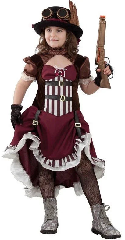 Disfraz de Steampunk Clásico para Niña Steampunk Fycar