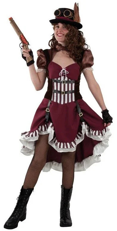 Disfraz de Steampunk Clásico para Mujer Steampunk Fycar Complementos