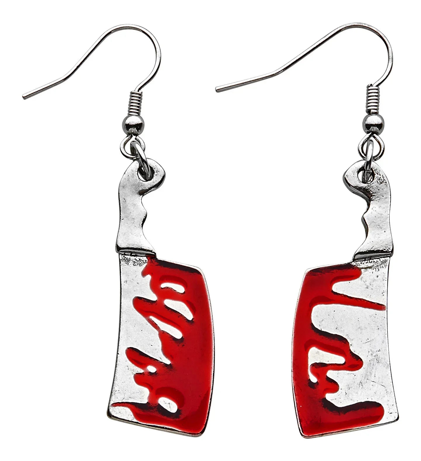 Pendientes de Cuchillo Carnicero Ensangrentado Accesorios Halloween Widmann