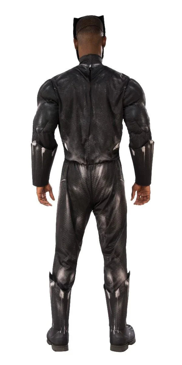 Disfraz de Black Panther Musculoso para Hombre Superhéroe Rubies
